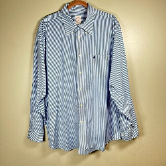 Brooks Brothers Other - Brooks Brothers 346 The Original Polo Mens XL Button Down Shirt Blue Striped